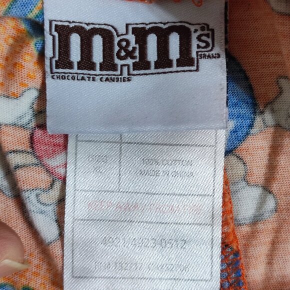 M&M's Surrounded by Nuts pyjama pants men's size XL orange with graphic design - Picture 5 of 13